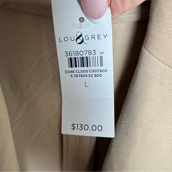 Lou & Grey oversized‎ Heavyweight Luvstretch Light Tan Blazer New - Picture 4 of 6